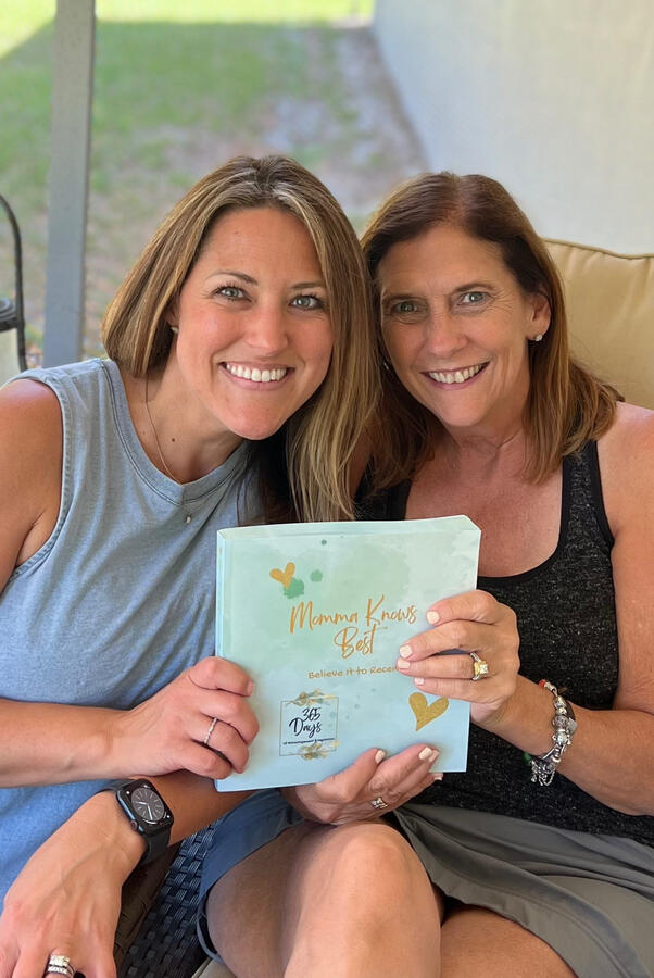 My Mom Receiving the 1st Copy I received after publishing! She really does know best and I&#39;m so thankful to have her to pass down the encouragement and love to me!
