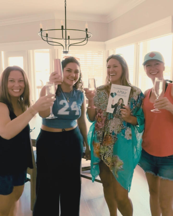 Cheers with my best gals in Celebration of our Book Launch!